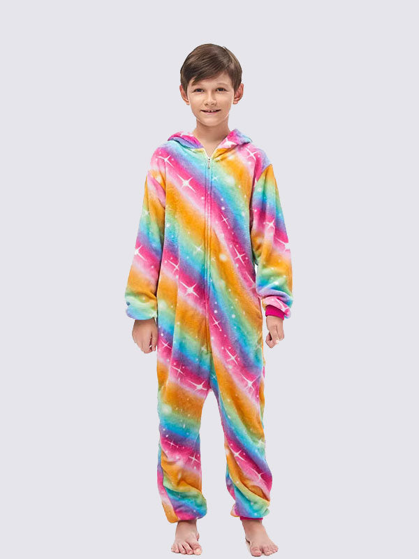Combinaison Pyjama Pour Garçon "Licorne Étoilée Multicolore"