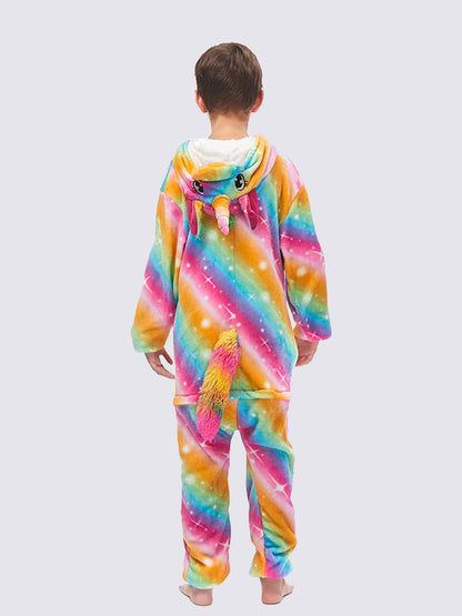 Combinaison Pyjama Pour Garçon "Licorne Étoilée Multicolore"