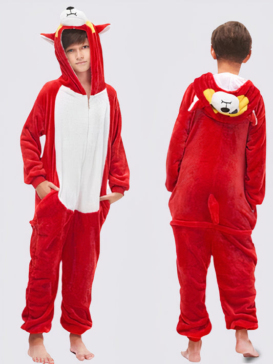 Combinaison Pyjama Pour Garçon "Ourson Rouge" | Pyjama Shop