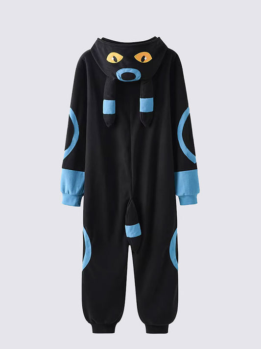 Combinaison Pyjama Pour Homme "Chat Nocturne Bleu" | Pyjama Shop