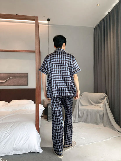 Pyjama Pour Homme en Satin "Matin Paisible"