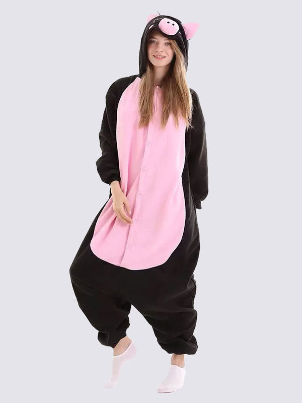 Grenouillère Pour Femme "Cochon Noir" | Pyjama Shop