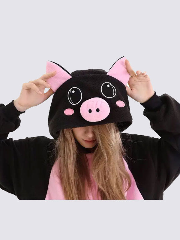 Grenouillère Pour Femme "Cochon Noir" | Pyjama Shop