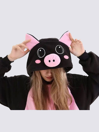 Grenouillère Pour Femme "Cochon Noir" | Pyjama Shop