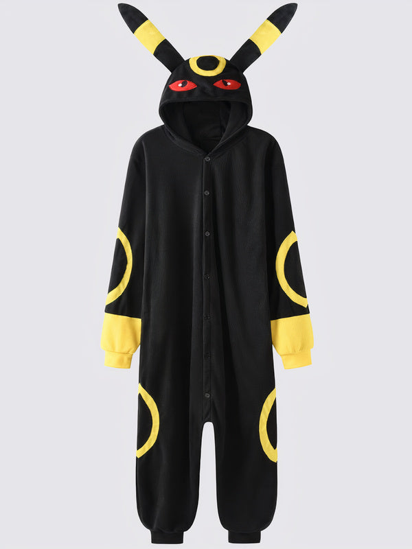 Grenouillère Pour Homme "Chat Nocturne Jaune" | Pyjama Shop