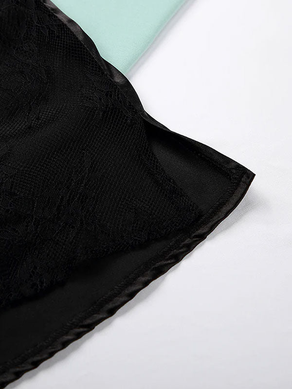 Jolie Pyjama Pour Femme En Satin et Dentelle "Soupir du Soir" | Pyjama Shop