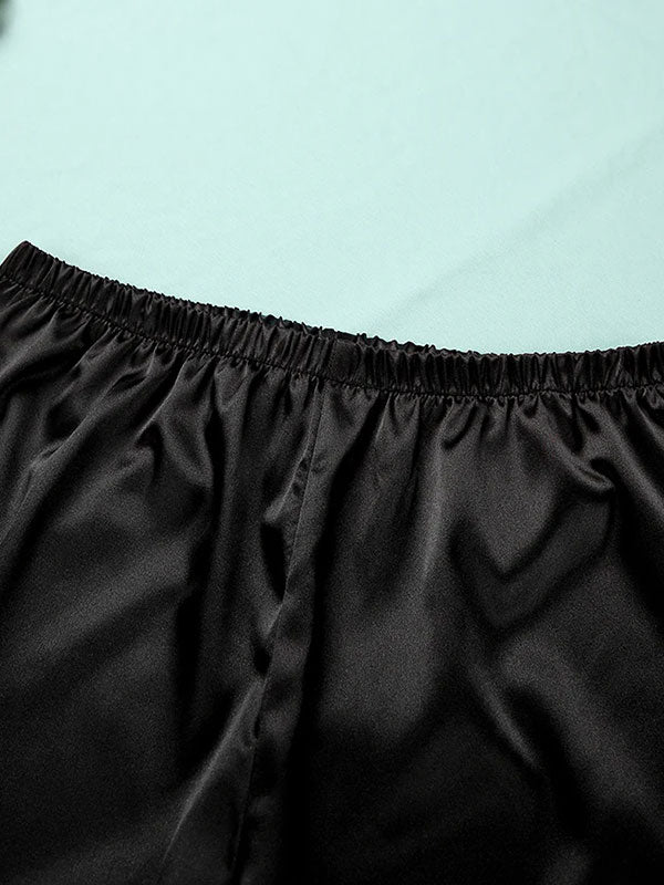 Jolie Pyjama Pour Femme En Satin et Dentelle "Soupir du Soir" | Pyjama Shop