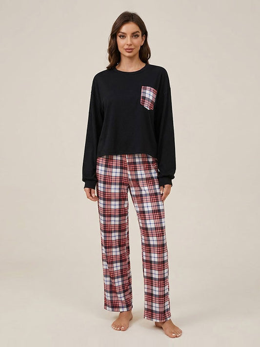 Pantalon Pyjama à Carreaux Pour Femme "Caresse Nocturne" | Pyjama Shop