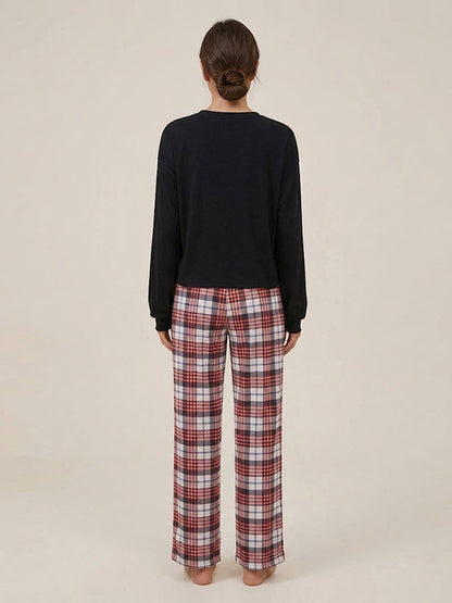 Pantalon Pyjama à Carreaux Pour Femme "Caresse Nocturne" | Pyjama Shop