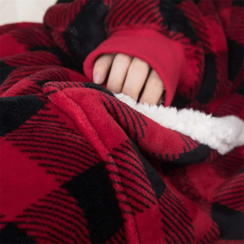 Plaid Poncho Femme | Pyjama Shop