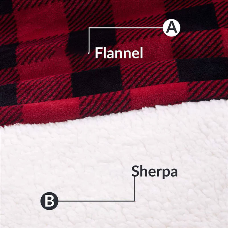 Pull Plaid Motif Carreaux à Capuche