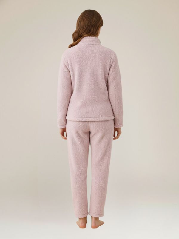 Pyjama Chaud Polaire Lavande Pour Femme "Rêve Polaire" | Pyjama Shop