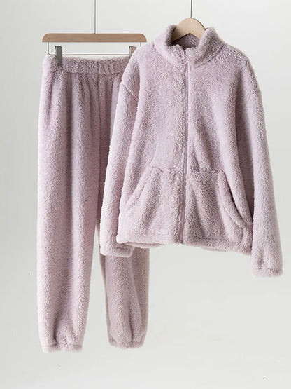 Pyjama Chaud Polaire Lavande Pour Femme "Rêve Polaire" | Pyjama Shop