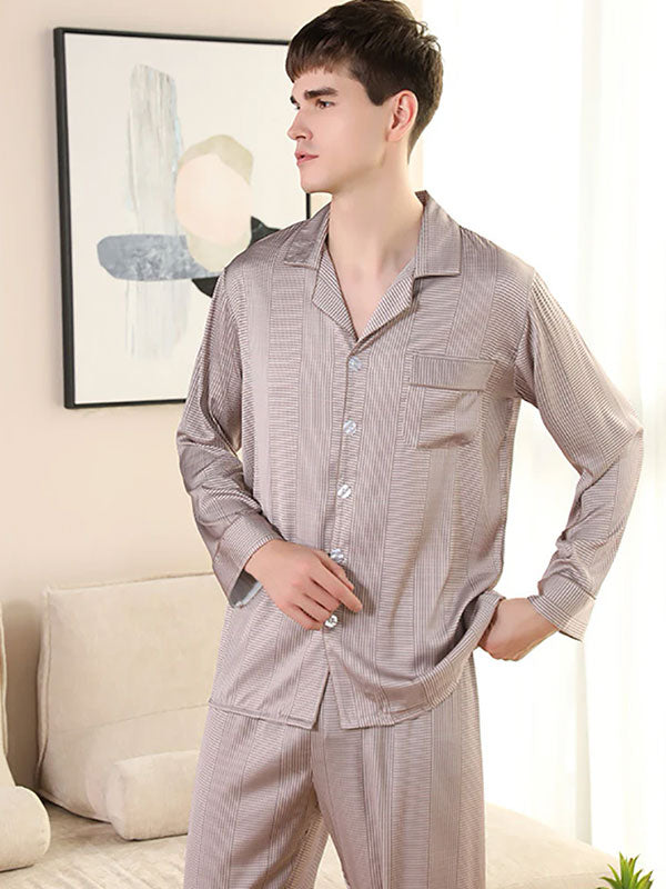 Pyjama Chemise Pour Homme En Satin Refuge Matinal