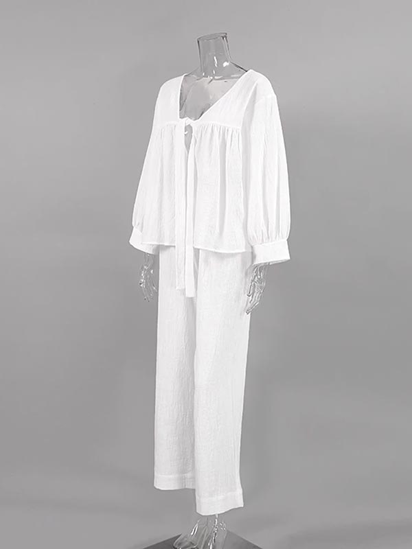 Pyjama Long Femme En Polaire Douillette - Combinaison D'intérieur Chaude Pour L'hiver, Coton Confort