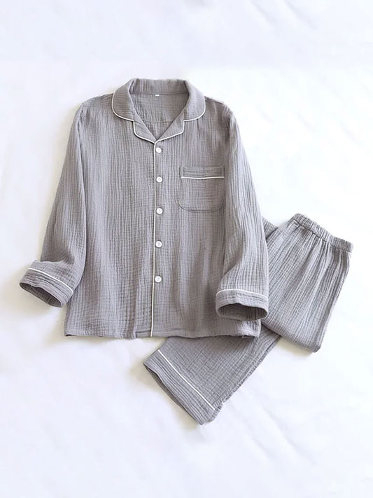 Pyjama En Coton Pour Homme Gris "Brume Matinale" | Pyjama Shop