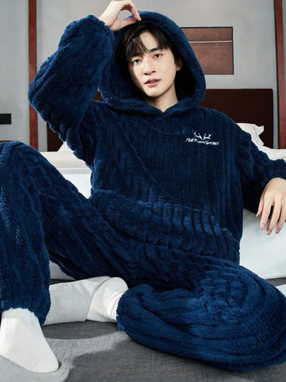 Pyjama En Polaire Pour Homme "Brise du Nord" | Pyjama Shop