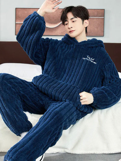 Pyjama En Polaire Pour Homme "Brise du Nord" | Pyjama Shop