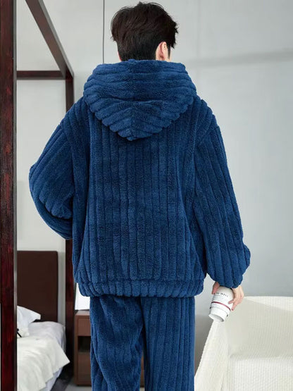 Pyjama En Polaire Pour Homme "Brise du Nord" | Pyjama Shop