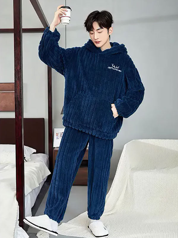 Pyjama En Polaire Pour Homme "Brise du Nord" | Pyjama Shop