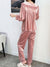 Pyjama En Velours Rose Pour Femme "Caresse d'Étoile" | Pyjama Shop