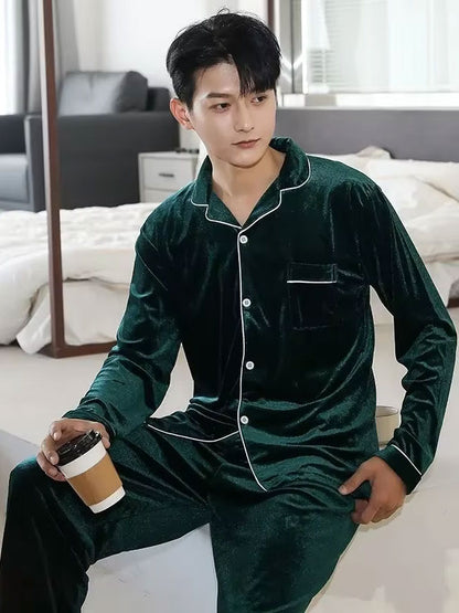 Pyjama En Velours Pour Homme "Velours Hivernal"