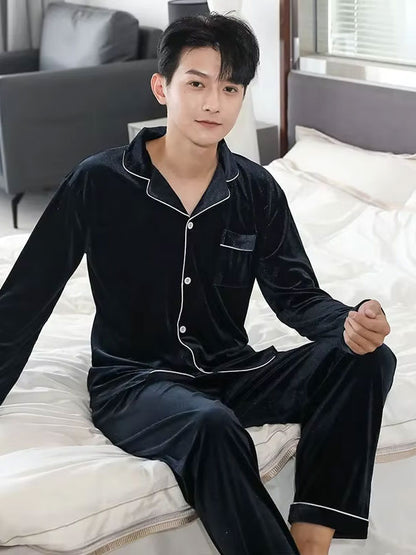 Pyjama En Velours Pour Homme "Velours Hivernal"
