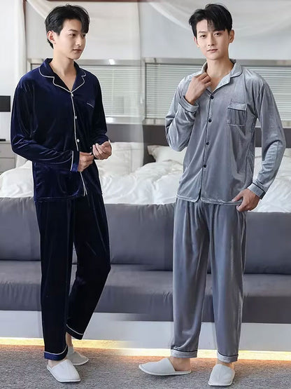 Pyjama En Velours Pour Homme "Velours Hivernal"