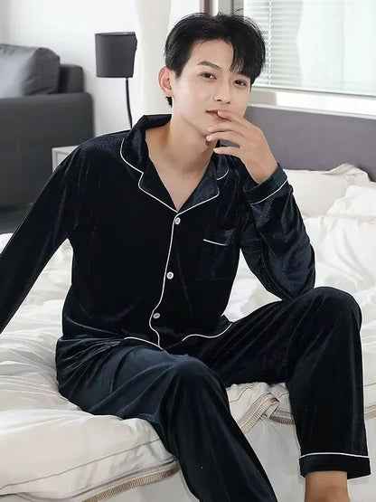 Pyjama En Velours Pour Homme "Velours Hivernal"