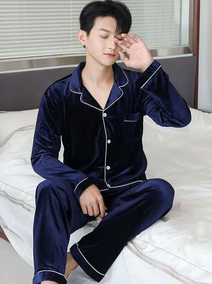 Pyjama En Velours Pour Homme "Velours Hivernal"