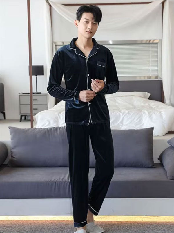 Pyjama En Velours Pour Homme "Velours Hivernal"