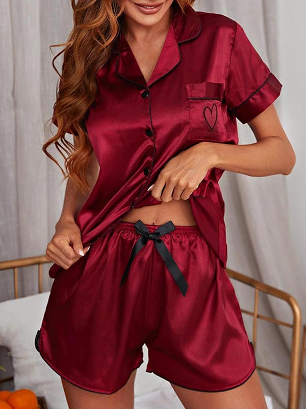 Pyjama En Satin Ivresse D amour