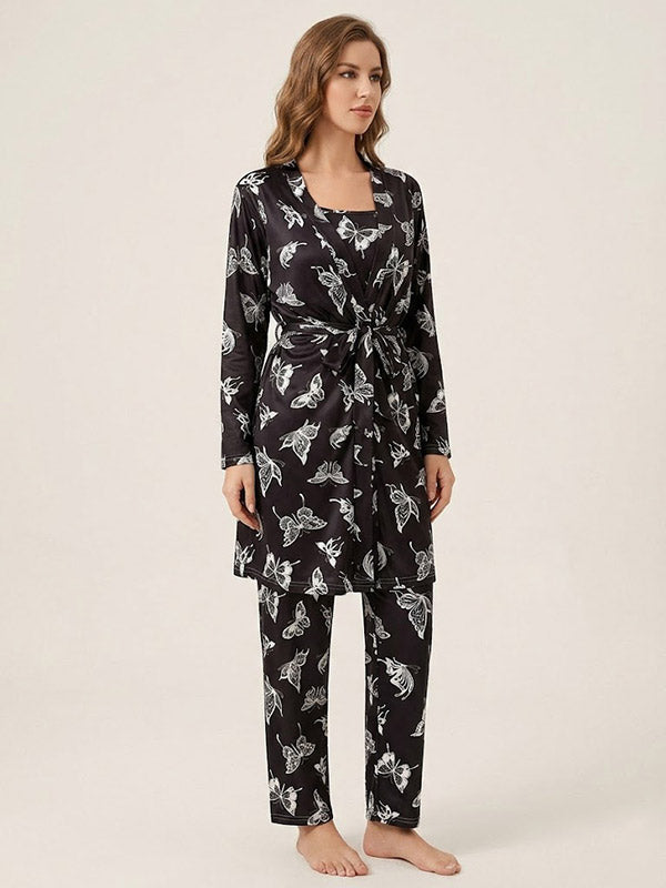 Pyjama Pour Femme 3 Pièces "Saphir Éthéré" | Pyjama Shop