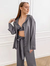 Pyjama 3 Pièces Pour Femme &quot;Silver&quot;