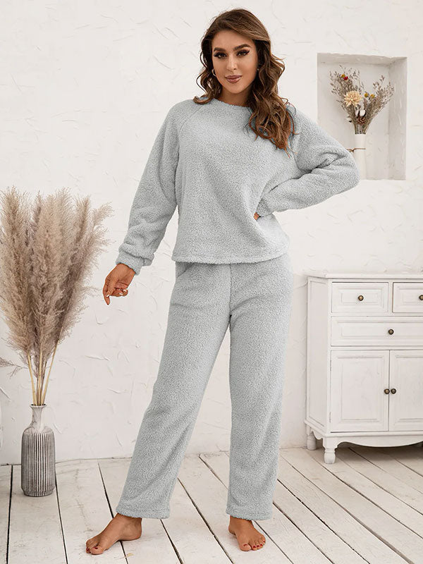 Pyjama Pour Femme Chaud Gris "Eden Polaire" | Pyjama Shop