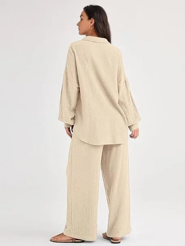 Pyjama Pour Femme En Coton Blanc "Sillage de Lys" | Pyjama Shop