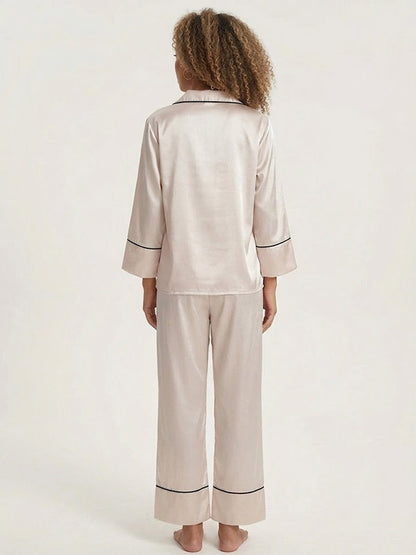 Ensemble Pyjama Pour Femme En Satin "Nacre Étoilée" | Pyjama Shop