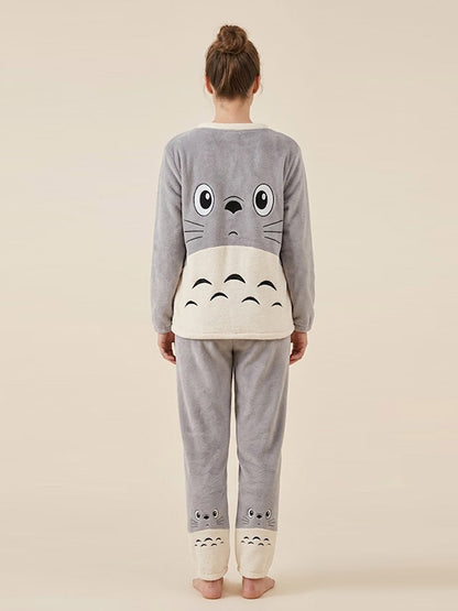 Pyjama Femme Hiver Polaire Velours Chaud - Ensemble Doux Et Confortable