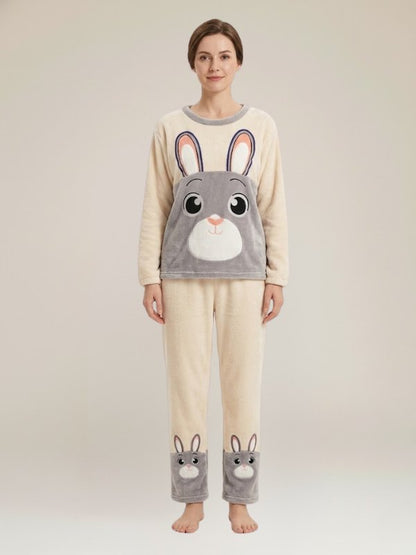 Pyjama Polaire D'hiver Pour Femme "Flocon Douillet" | Pyjama Shop