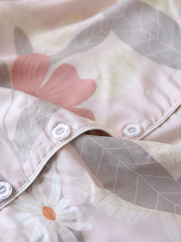 Pyjama Pour Femme Jolie "Fleur de Soleil Rose" | Pyjama Shop