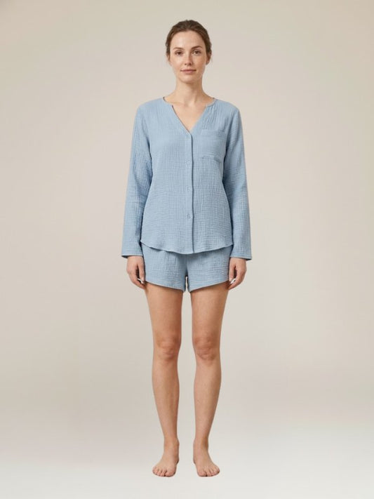 Pyjama Pour Femme à Manche Longue "Douceur de Brume" | Pyjama Shop
