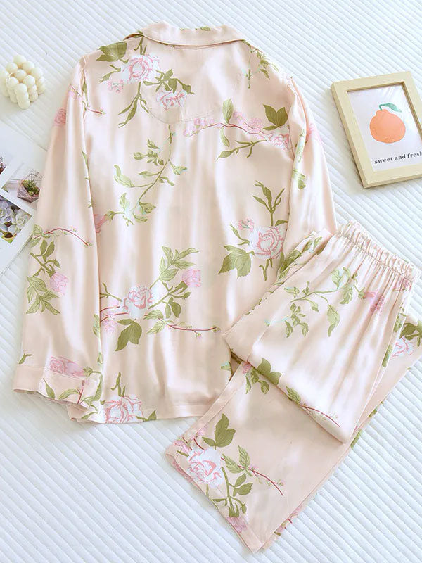 Pyjama Pour Femme À Manches Longues "Fleur de Printemps" | Pyjama Shop