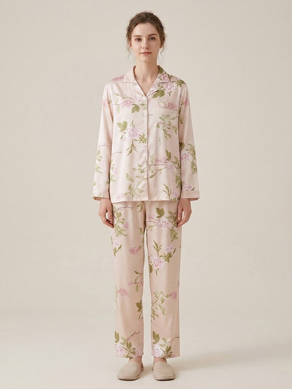 Pyjama Pour Femme À Manches Longues "Fleur de Printemps" | Pyjama Shop