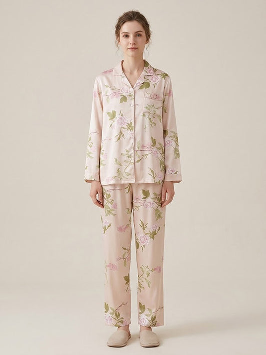 Pyjama Pour Femme À Manches Longues "Fleur de Printemps" | Pyjama Shop