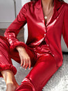 Pyjama Rouge en Satin Pour Femme &quot;Amour Écarlate&quot;