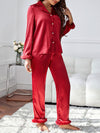 Pyjama Rouge en Satin Pour Femme &quot;Amour Écarlate&quot;