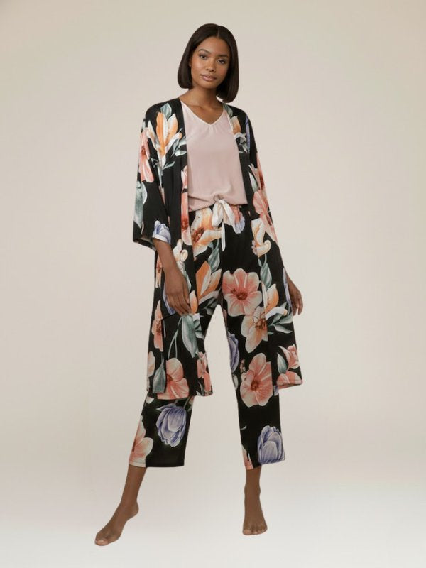 Pyjama Pour Femme Avec Veste "Mystère de Lys" | Pyjama Shop