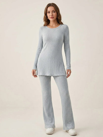 Pyjama D'hiver Gris Pour Femme "Calme Lunaire" | Pyjama Shop