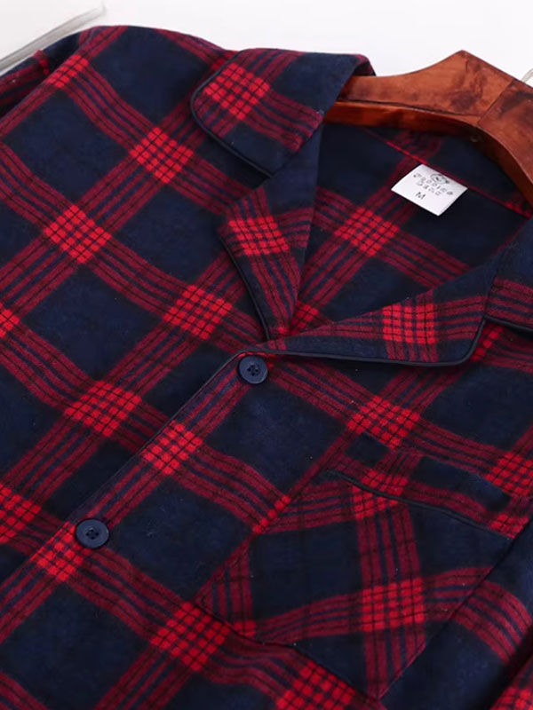 Pyjama Pour Homme À Carreaux "Douceur de Nuit" | Pyjama Shop
