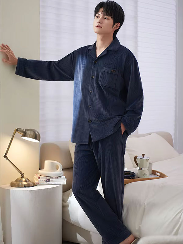 Pyjama Luxe Pour Homme En Velours Douceur d Aurore